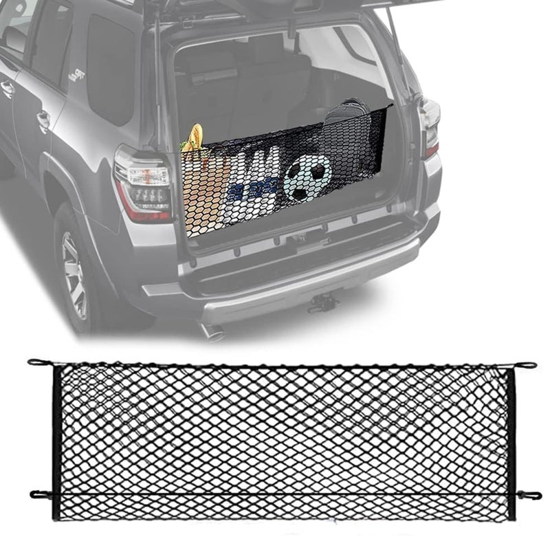 Leezhen Rear Trunk Cargo Net Compatible with Hyundai Santa fe 2013 to 2021 2022 2023 2024 2025 - Image 1
